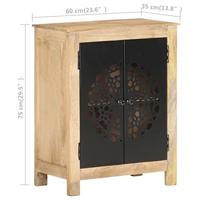 Dressoir 60x35x75 cm massief mangohout - thumbnail