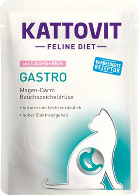 KATTOVIT Feline Diet Gastro Salmon with rice - nat kattenvoer - 85g