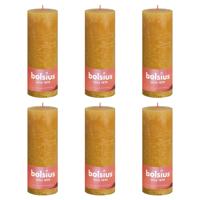 Bolsius rustiek stompkaars 190/68 honey yellow a4 - thumbnail