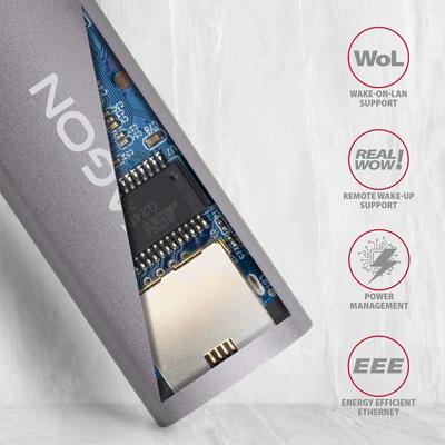 AXAGON ADE-TR Netwerkadapter 1000 MBit/s LAN (10/100/1000 MBit/s), USB-A 3.0
