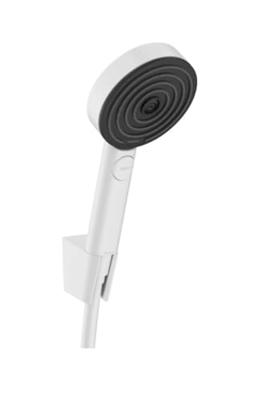 Hansgrohe Handdouche set Pulsify S Porter Set 105 3 Jets Met Doucheslang 125 cm Mat Wit Hansgrohe Handdouche set Pulsify S Porter Set 105 3 Jets Met Doucheslang 125 cm Mat Wit
