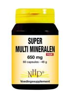 NHP Super multi mineralen 650mg puur 60 Vegetarische capsules - thumbnail