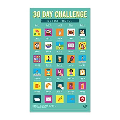 Gift Republic 30 Dagen Uitdaging Poster Fitness Detox