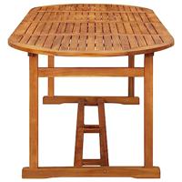 Tuintafel 220x90x75 cm massief acaciahout - thumbnail