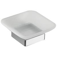 Wiesbaden Eris Chroom Zeephouder met Glazen Inzet - thumbnail