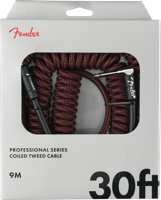 Fender Professional Cables coil cable 9 m rood tweed recht en haaks - thumbnail