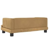VidaXL Hondenmand 80x45x30 cm fluweel bruin - thumbnail