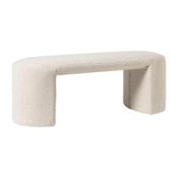 Bank Sara bouclé - beige - 45x120x44 cm - thumbnail