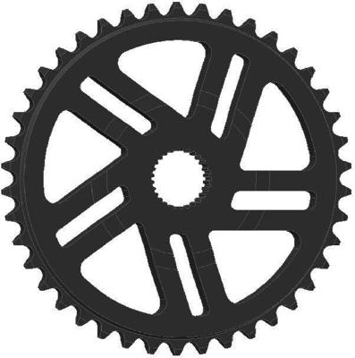 Esjot tandwiel Bosch Gen. 4 NW 38T CL50 DM 3mm zwart