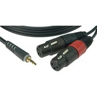 Klotz AY8-0300 verloopkabel 3.5 mm jack recht - 2x XLR female 3 meter - thumbnail