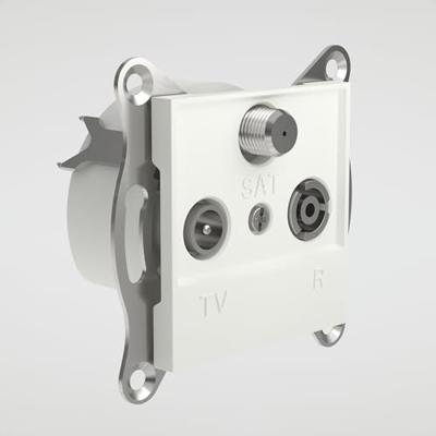 Schneider Electric EPH3570121D Televisie, radio, satelliet Asfora Wit (RAL 9003) 1 stuk(s)