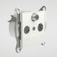 Schneider Electric EPH3570121D Televisie, radio, satelliet Asfora Wit (RAL 9003) 1 stuk(s) - thumbnail