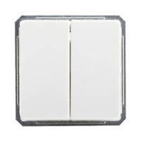 ELSO dubbele wisselschakelaar 211664 16A zuiver wit 1 stuk(s) - thumbnail