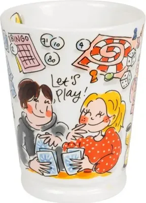 Blond Amsterdam xl mok aardewerk mazagran 10x13cm multi