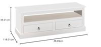 TV-meubel Provence - wit - 45x118x39 cm - thumbnail