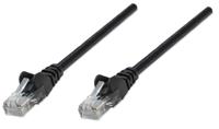 Intellinet 320757 RJ45 Netwerkkabel, patchkabel CAT 5e U/UTP 2.00 m Zwart 1 stuk(s) - thumbnail