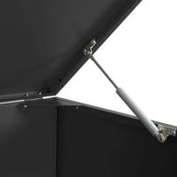 Containerberging voor 2 containers 138x79x117 cm staal zwart - thumbnail