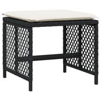 9-delige Tuinset poly rattan zwart - thumbnail