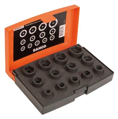 Bahco Slagdoppenset 3/8" | zeskant | metrisch - 13-delig - koffer - K7800M/13
