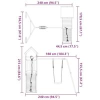 Speelhuis massief douglashout - thumbnail