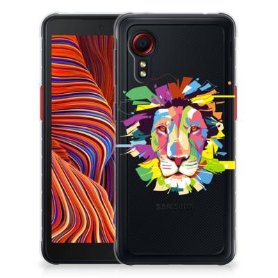 Samsung Galaxy Xcover 5 Telefoonhoesje met Naam Lion Color