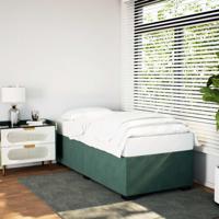 Bedframe zonder matras 90x190 cm fluweel donkergroen - thumbnail