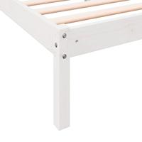 Bedframe extra lang zonder matras grenenhout wit 100x220 cm - thumbnail