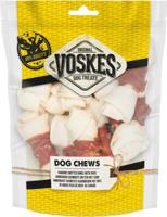 Voskes kauwknopen runderhuid & eend 10st - thumbnail