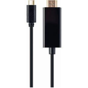 USB-C naar HDMI kabel, 4K 30 Hz, 2 m, zwart USB-C naar HDMI kabel, 4K 30 Hz, 2 m, zwart
