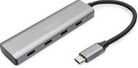 Digitus DA-70246 DA-70246 USB-hub 4 poorten USB-A USB 3.1 Gen1 5 GBit/s Met aluminium behuizing Donkergrijs - thumbnail