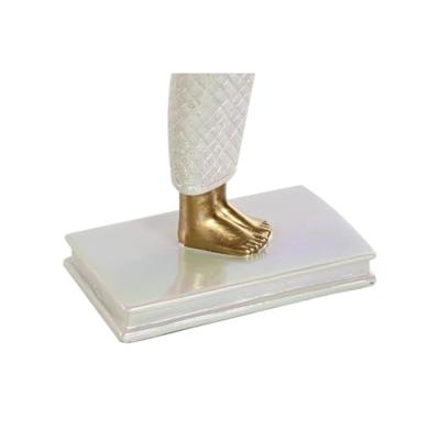 Decoratieve figuren Home ESPRIT Wit Gouden Hars Orientaals 34 x 6,5 x 33,5 cm Decoratieve figuren Home ESPRIT Wit Gouden Hars Orientaals 34 x 6,5 x 33,5 cm