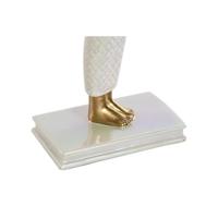 Decoratieve figuren Home ESPRIT Wit Gouden Hars Orientaals 34 x 6,5 x 33,5 cm - thumbnail