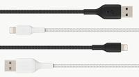 Parat USB-kabel USB-C stekker, Apple Lightning stekker 1.00 m Zwart Stoffen mantel 990597999 - thumbnail