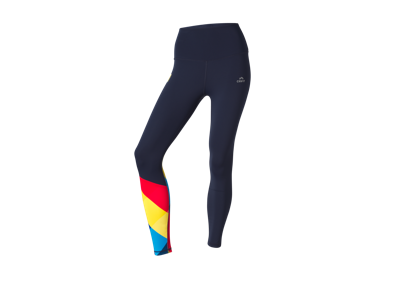 CRIVIT Dames sportlegging Lidl-Trek 2025 (marine/geel/rood, S (36/38))