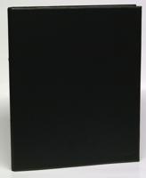 Ringmap voor ft A4, 2 ringen van 25 mm, uit PVC, zwart - thumbnail