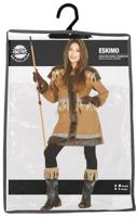 Eskimo Kostuum Bruin Vrouw Kiki - thumbnail