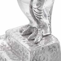VidaXL Boekensteunen 2 pcs zilver 12 x 9 x 19 cm aluminium - thumbnail
