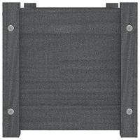 VidaXL Plantenbak 60x31x31 cm massief grenenhout grijs - thumbnail