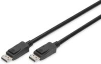 Digitus AK-340106-050-S DisplayPort-kabel DisplayPort Aansluitkabel DisplayPort-stekker, DisplayPort-stekker 5.00 m Zwart Vergulde steekcontacten, Afgeschermd - thumbnail