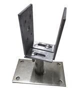 Connex Paalhouder U Op Plaat 80->150 Vvz - HV4270 - thumbnail