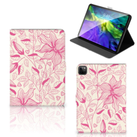 iPad Pro 11 2020/2021/2022 Tablet Cover Pink Flowers - thumbnail