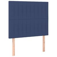 Hoofdborden 2 st 90x5x78/88 cm stof blauw - thumbnail