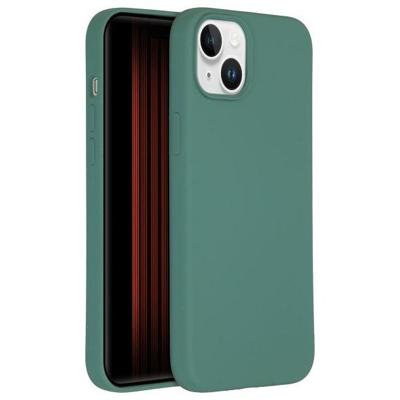 Accezz Liquid Silicone Backcover met MagSafe iPhone 15 Plus Telefoonhoesje Groen