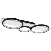 Mat Zwarte LED Plafondlamp 33W - Warm Wit 3000K - Dimbaar - Metaal - thumbnail