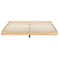 Bedframe zonder matras hout sonoma eikenkleurig 140x200 cm - thumbnail