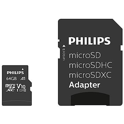 Philips FM64MP45B/00 microSDXC-kaart 64 GB Class 10 Incl. SD-adapter Philips FM64MP45B/00 microSDXC-kaart 64 GB Class 10 Incl. SD-adapter