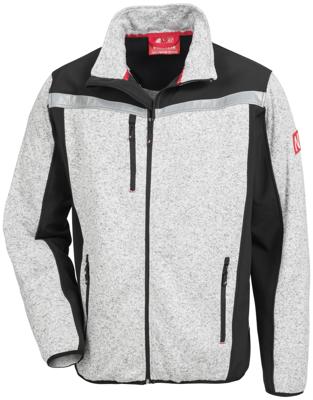 NITRAS SAFETY Nitras softshelljas "motion tex plus" knitted softshell jacket. motion tex plus gray