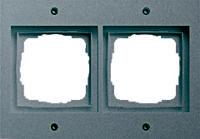 Gira TX 44 afdekraam 2-voudig antraciet - thumbnail
