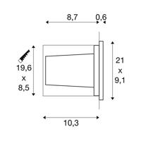 SLV 233660 BRICK LED-buitenlamp (inbouw) LED vast ingebouwd 11 W RVS - thumbnail