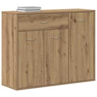 Dressoir ambachtelijk spaanplaat hout ambachtelijk eikenkleurig - thumbnail